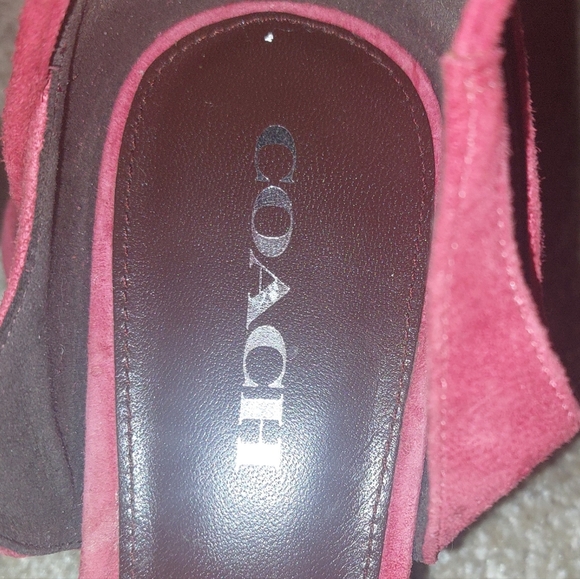 Coach Red Rosebud Ankle Strap Pump size 10B - Picture 4 of 6